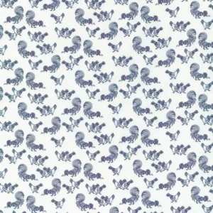 Druckstoff Westfalen – 100% CO – Druckstoffe, Farbe Weiß, Blau – Bild 1