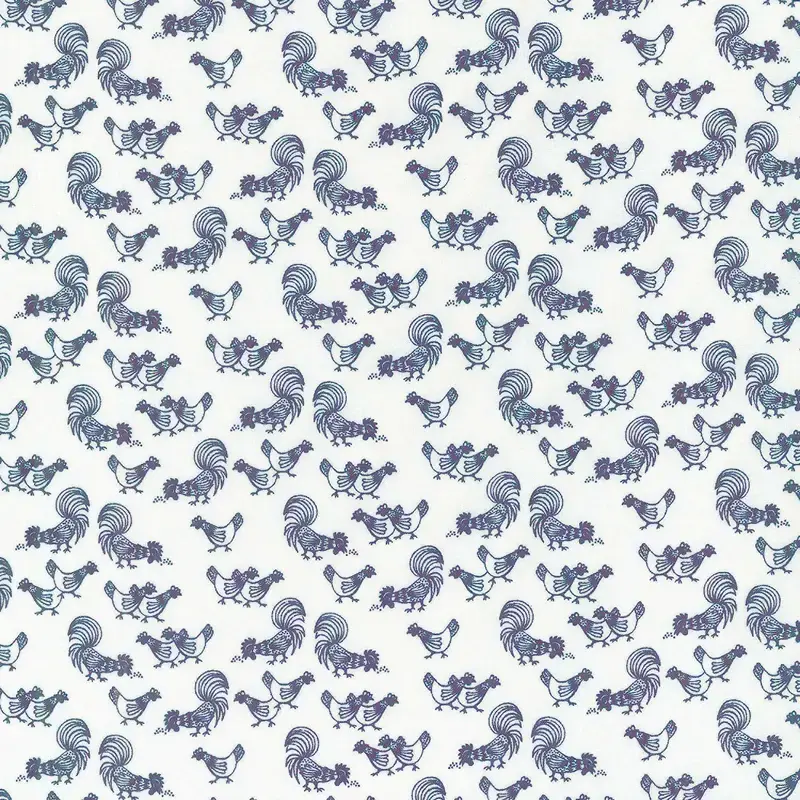 Druckstoff Westfalen – 100% CO – Druckstoffe, Farbe Weiß, Blau – Bild 1