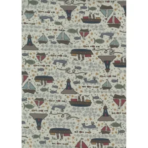 Dänische Stoffe – 100% CO – Druckstoffe, Farbe Cremeweiß – Bild 1