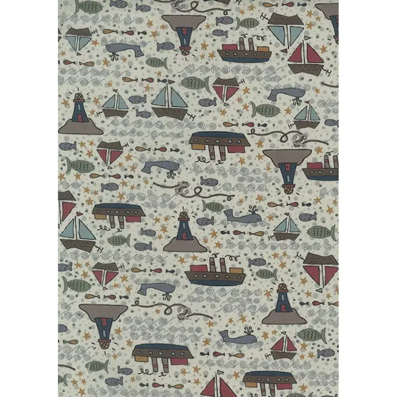 Dänische Stoffe – 100% CO – Druckstoffe, Farbe Cremeweiß – Bild 1