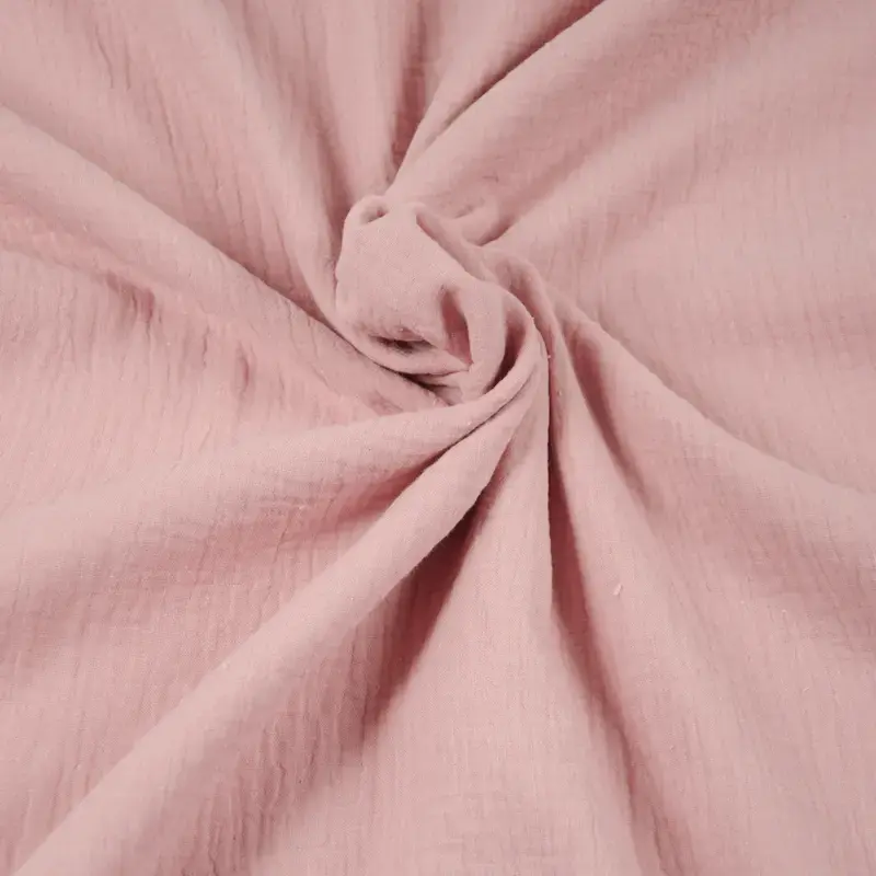 Double Gauze – 100% CO – Musselinstoffe, Farbe Rosa – Bild 1